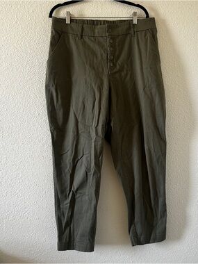 Bar 111 Pull On Office Party Church Dressy Casual Pants Women’s 16W Olive Green